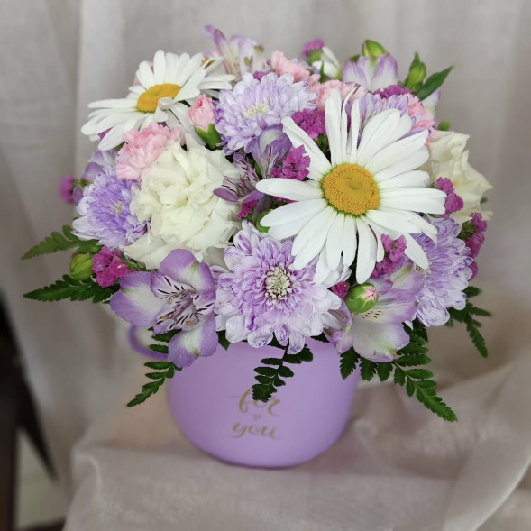 Композиция в коробке «Прекрасный день» в Гурзуфе