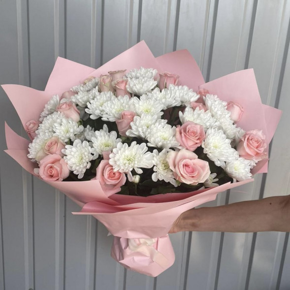 Букет «Нежная хриза» в Гурзуфе